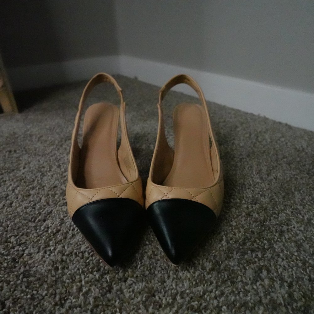 JustFab Edith Quilted Sling-Back Pumps - Size 11 - Picture 8 of 11